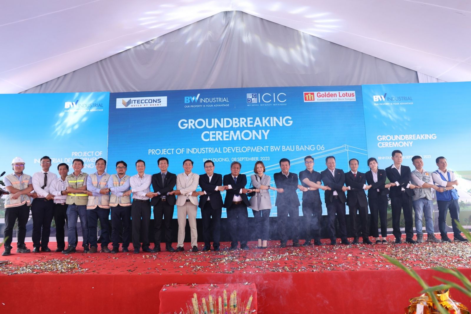 Groundbreaking ceremony of project 